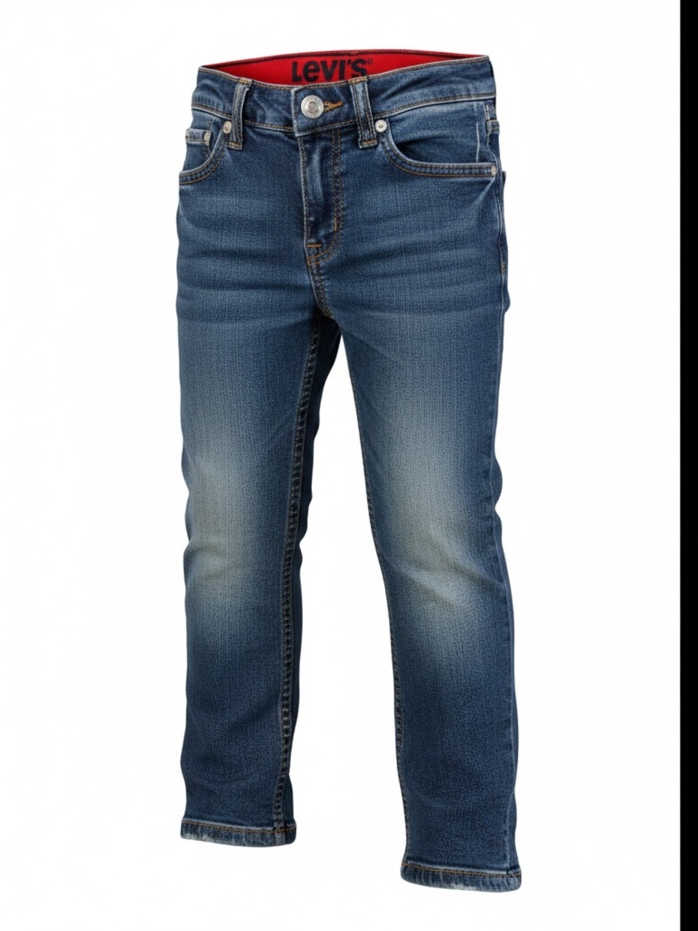 Levi’s Kids Size 6 Blue Denim Stretch Jeans Straight Leg